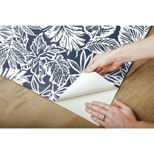 RoomMates Batik Tropical Leaf Peel & Stick Wallpaper